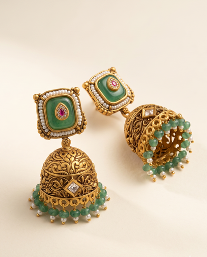 Golden Heritage Jhumkas