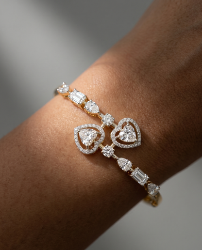 Pure Silver Eternal Duet Bracelet