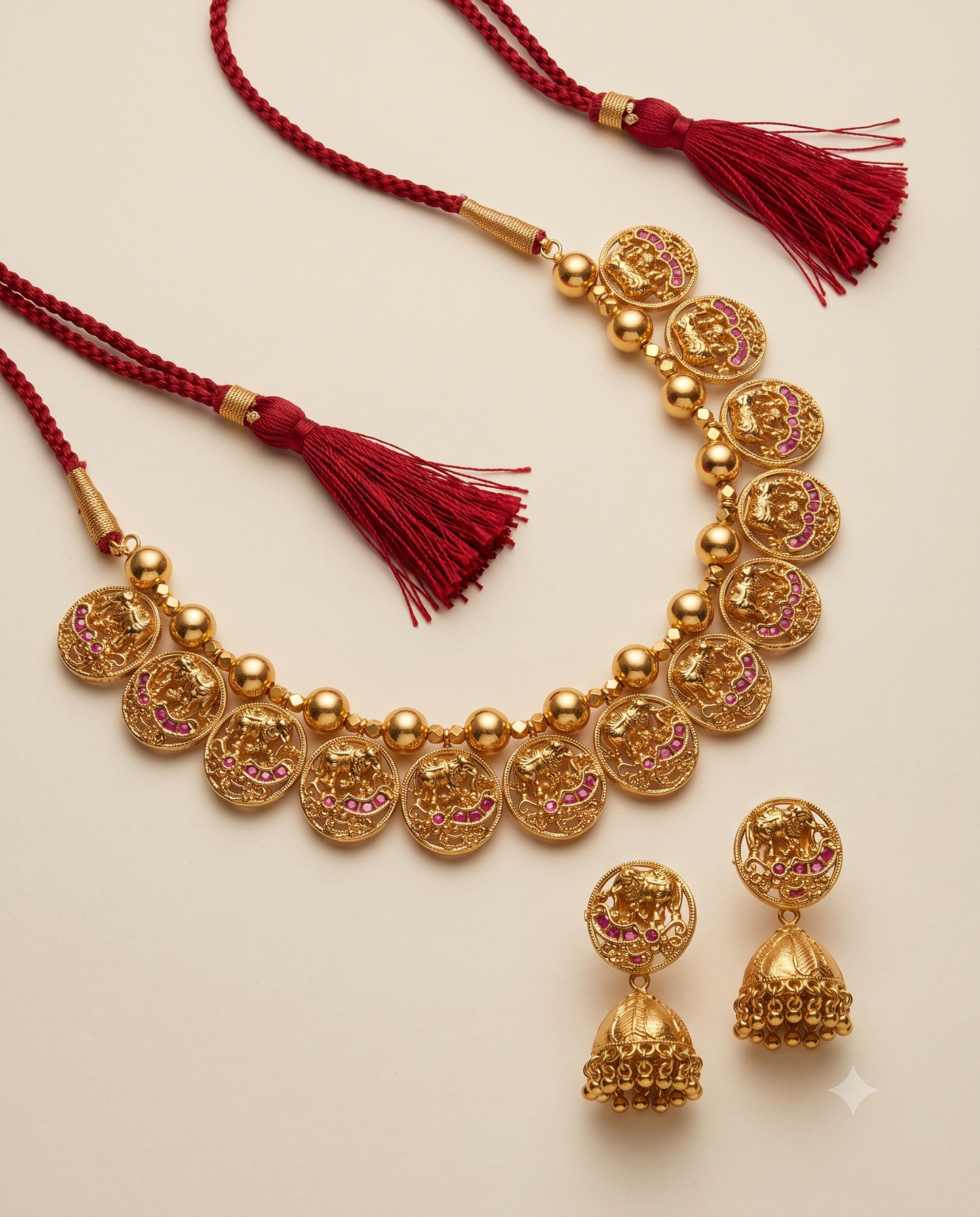 Golden Grandeur Necklace Set