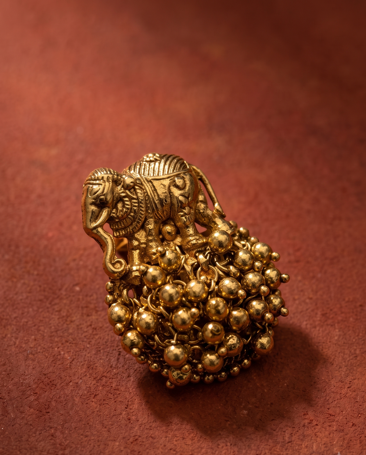 Golden Gajraj Necklace Set