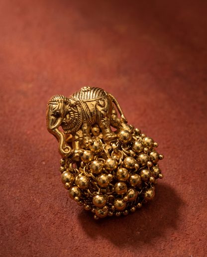 Golden Gajraj Necklace Set