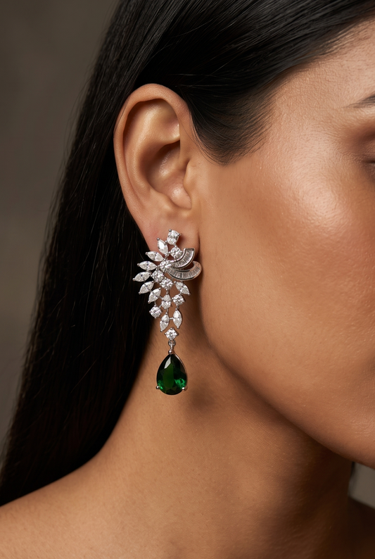 Emerald Constellation Earrings