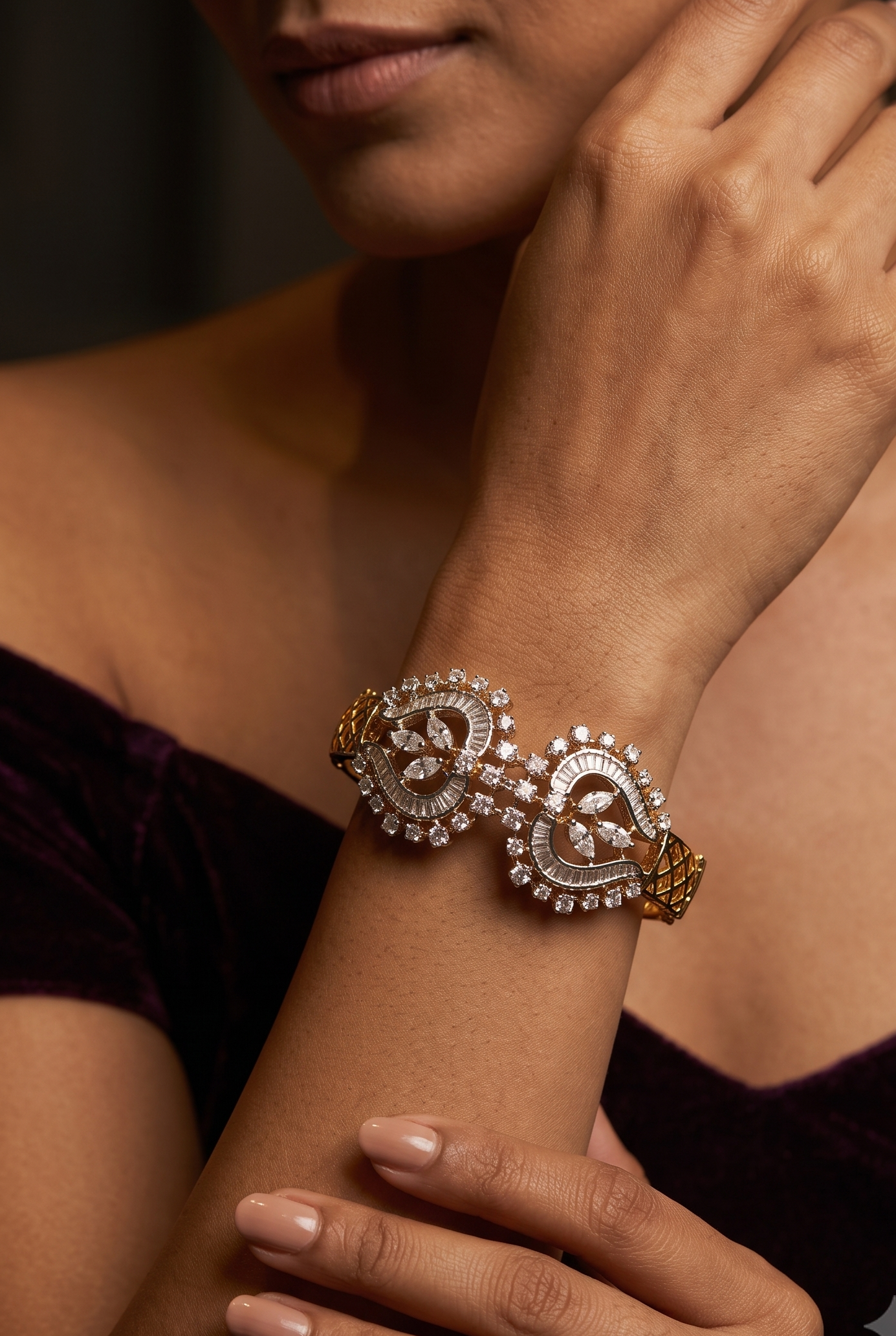 Pure Silver Verde Bloom Bracelet