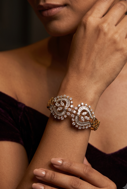 Pure Silver Verde Bloom Bracelet