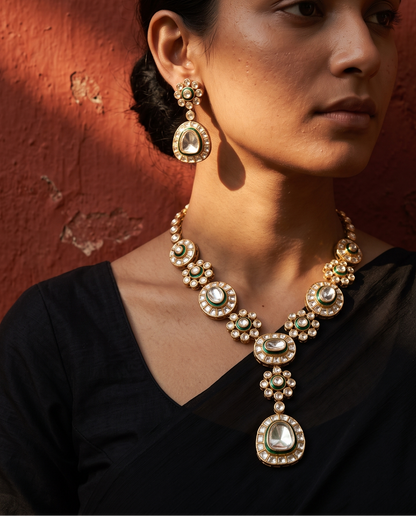 Shahi Polki Necklace Set