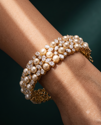Pure Silver Pearl Bracelet