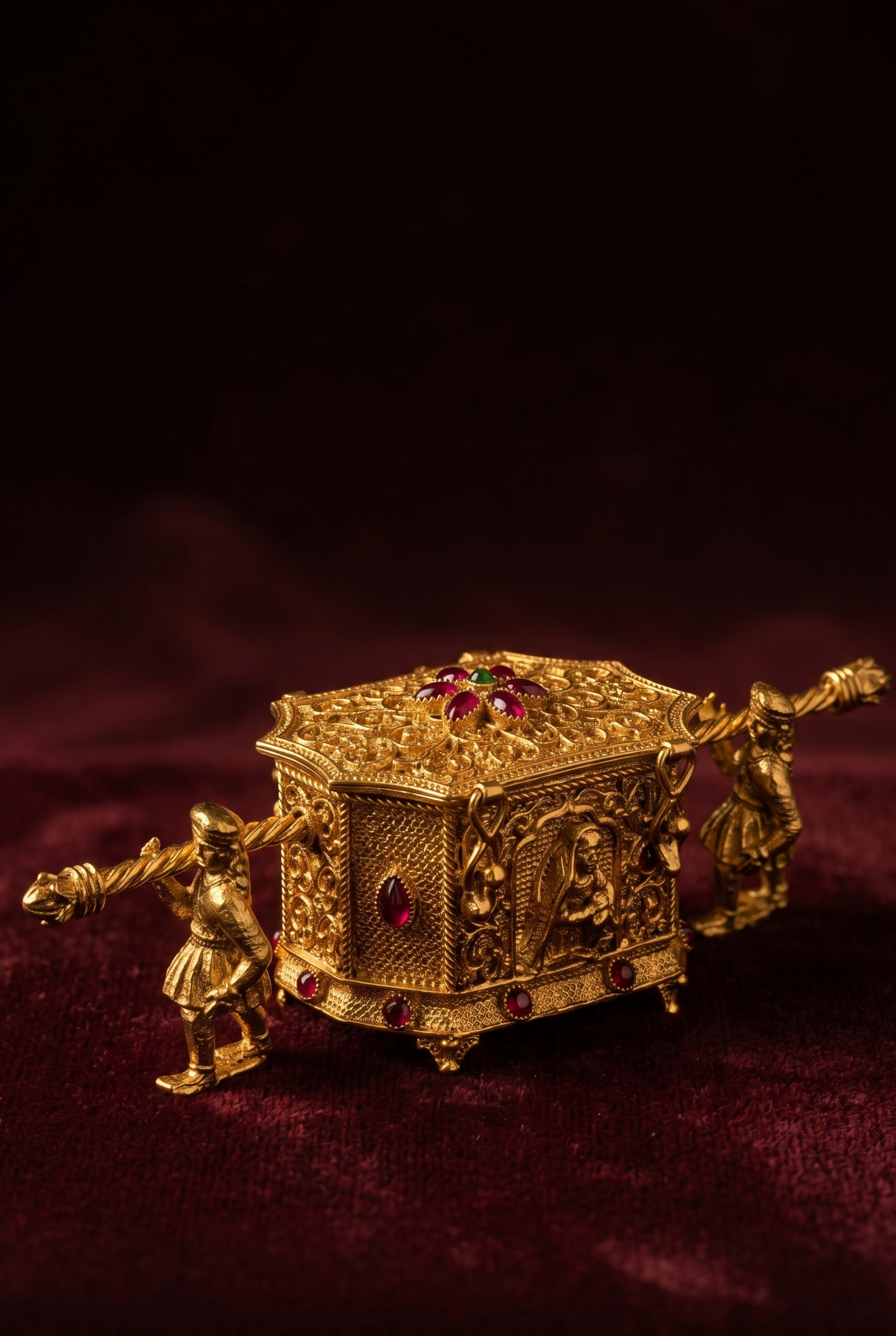 Golden Palki Coin Box