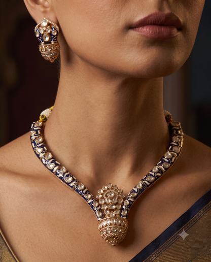 Blue Vanam Hasli Set