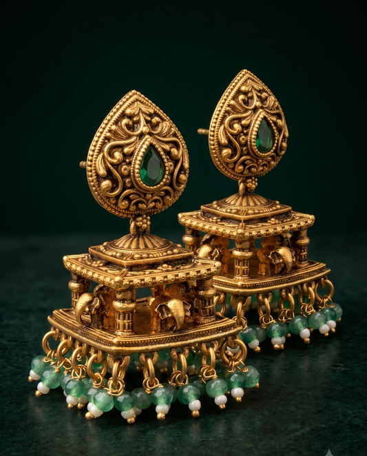 Royal Temple Jhumkas