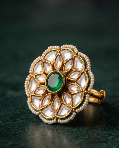 Polki Sunburst Ring