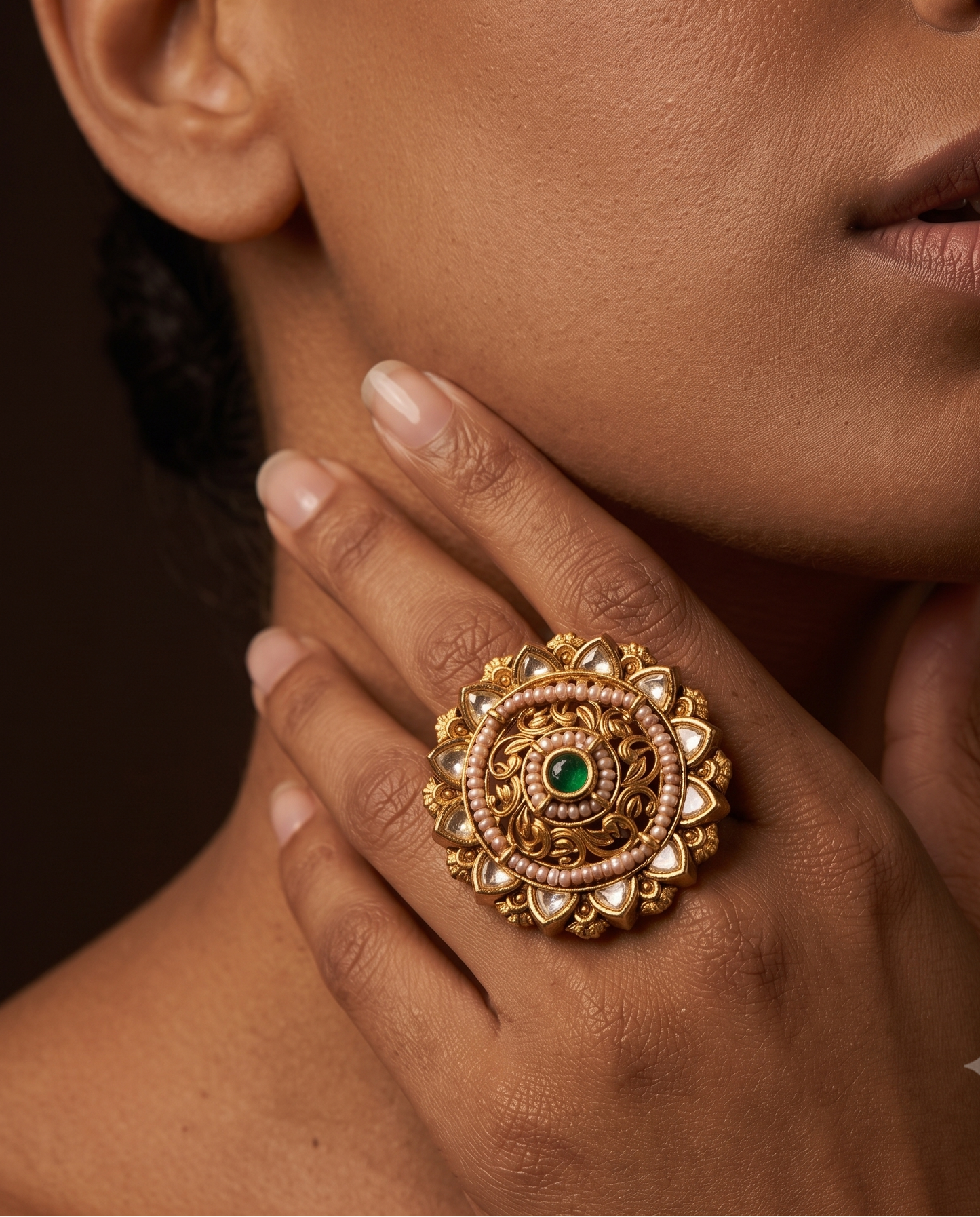 Golden Statement Ring