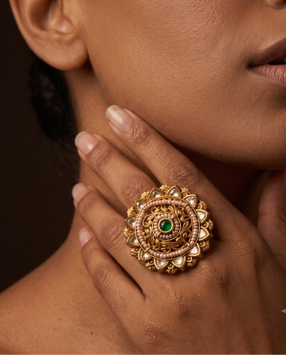 Golden Statement Ring