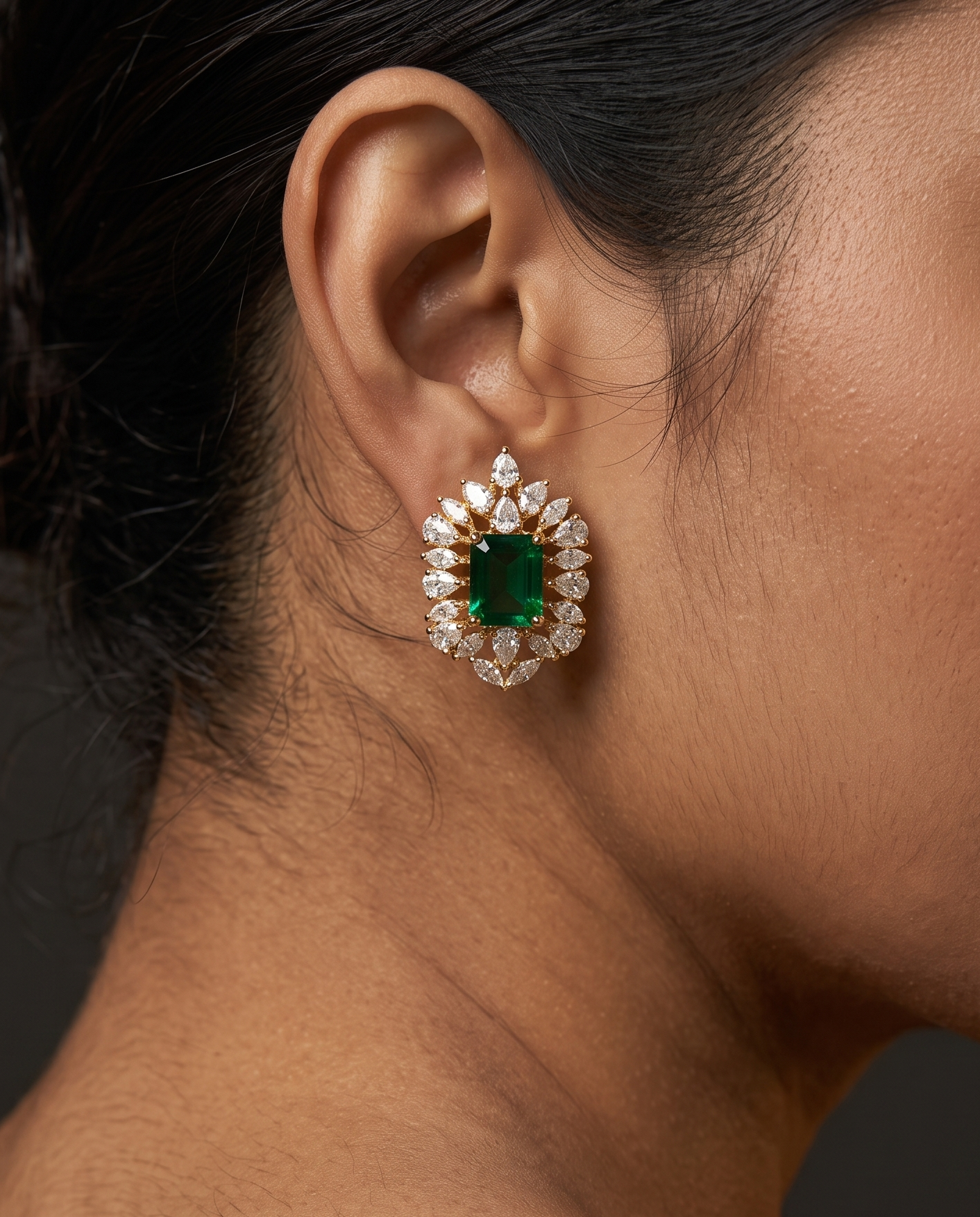 Pure Silver Classic Aureole Earrings