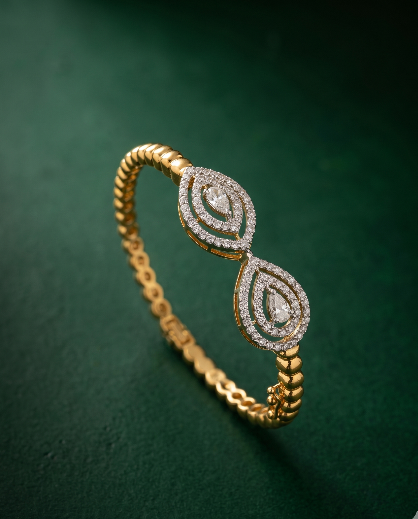 Pure Silve Duo Teardop Bracelet