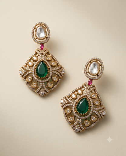Ruby Polki Necklace Set