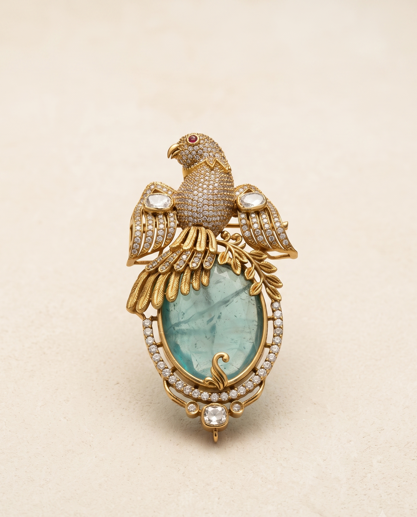 Golden Aranya Brooch