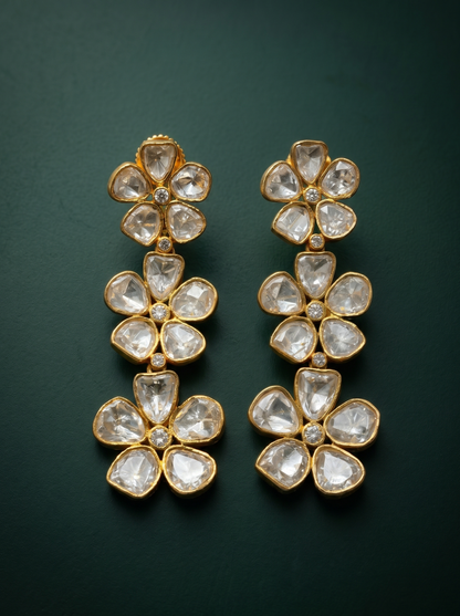 Floral Polki Danglers