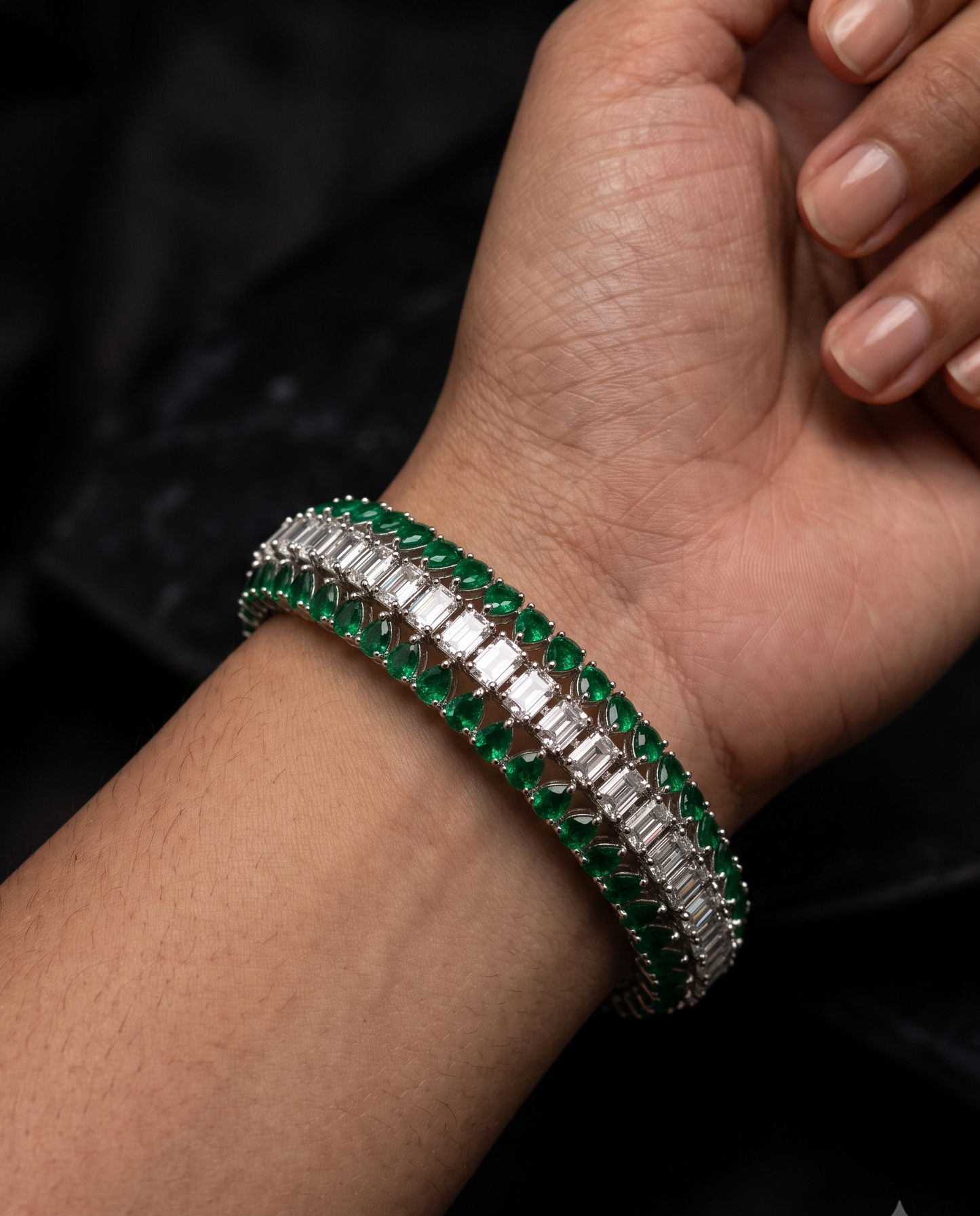 Emerald Bold Bracelet