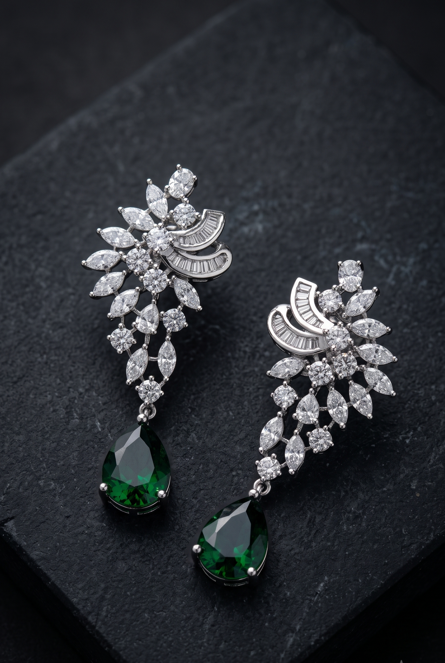 Emerald Constellation Earrings