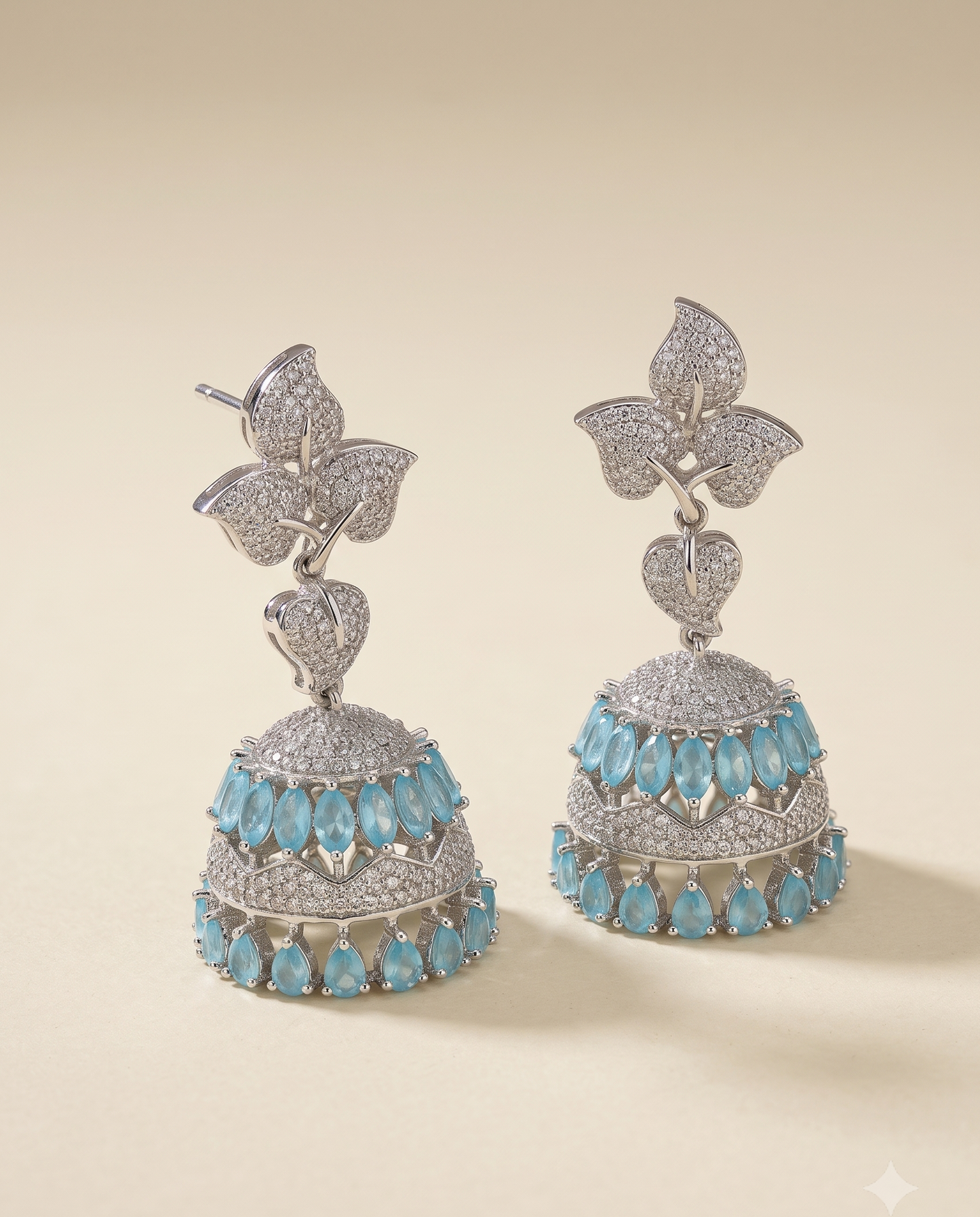 Elegant Azure Jhumkas