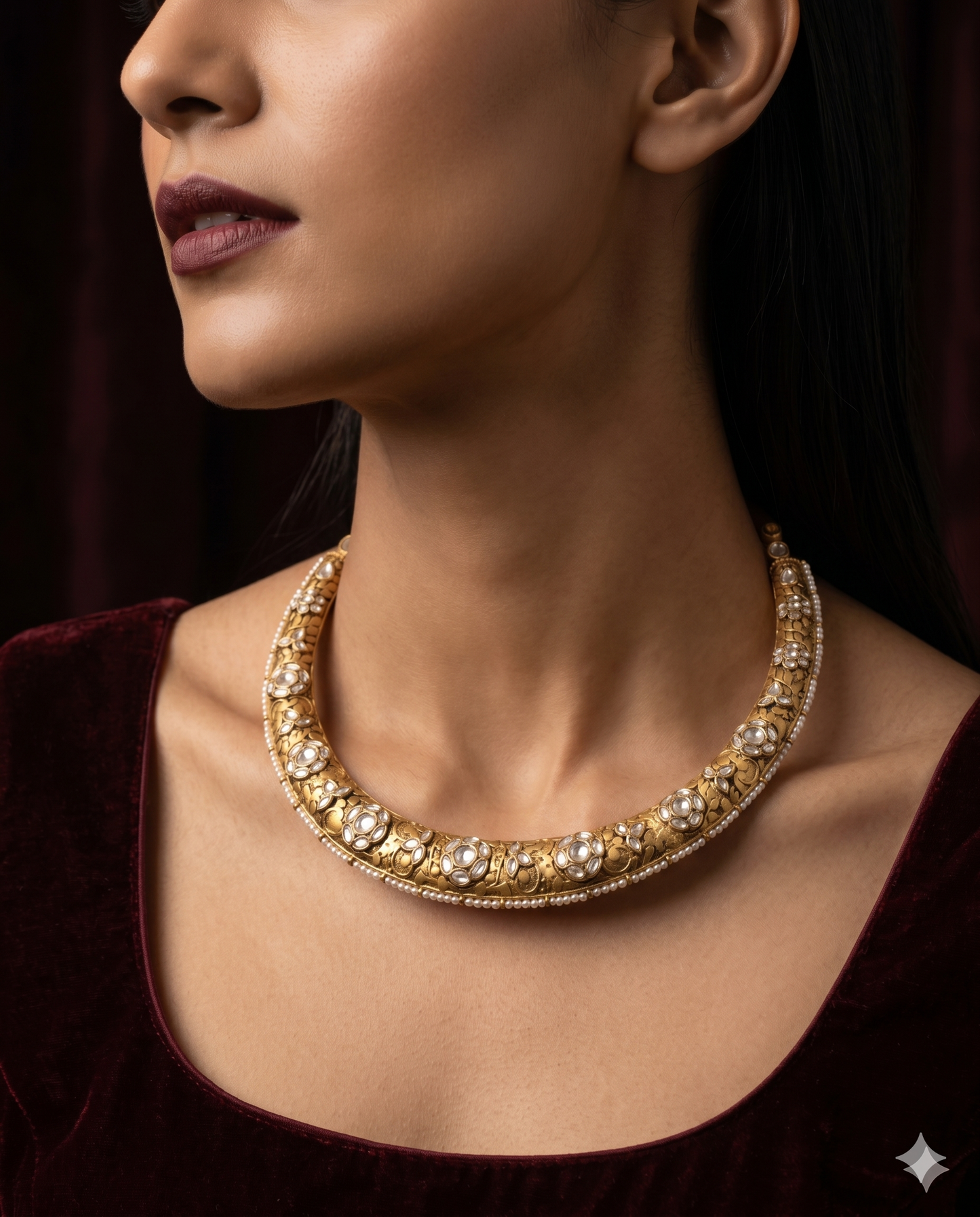 Gold plated Darbaari Hasli