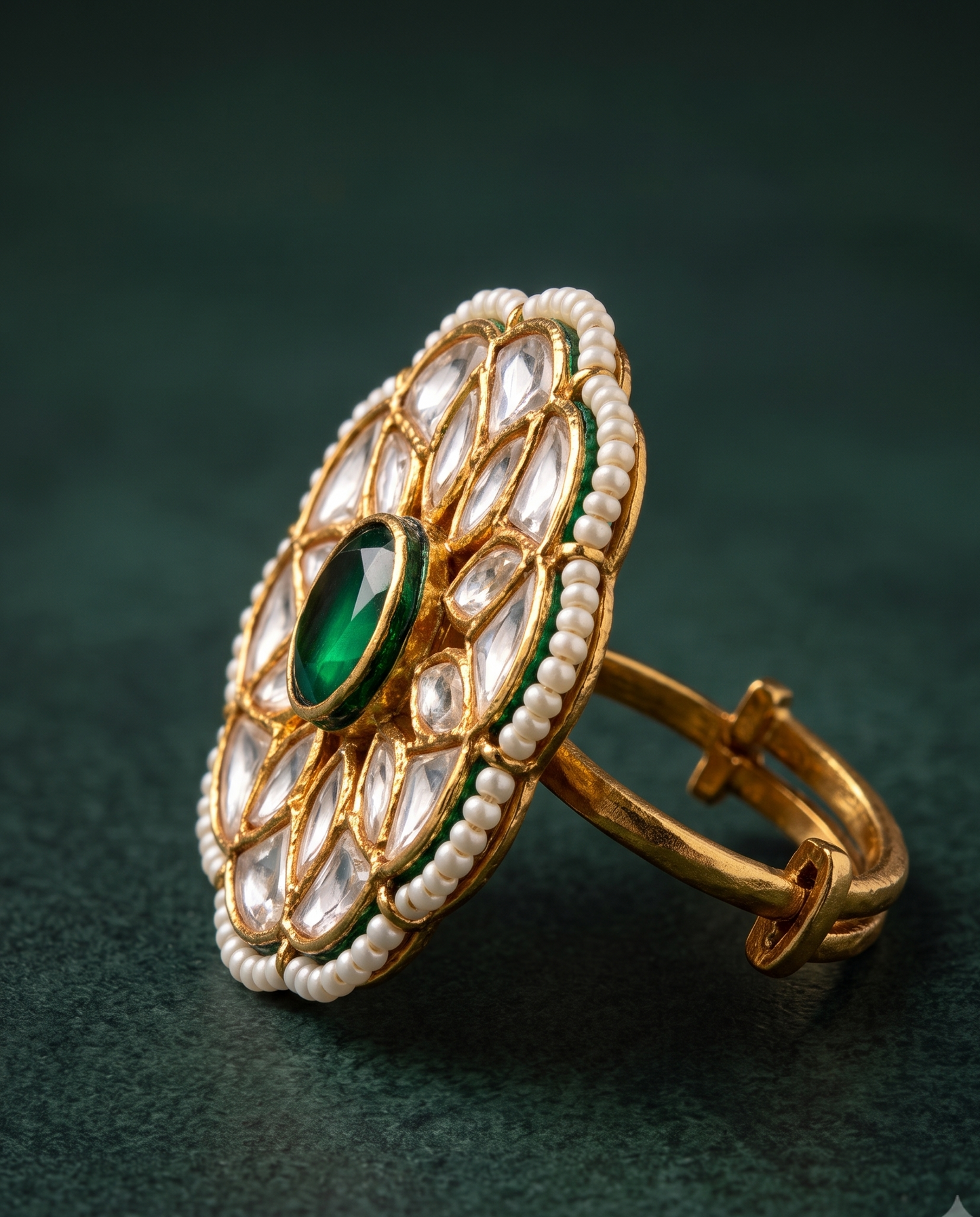 Polki Sunburst Ring