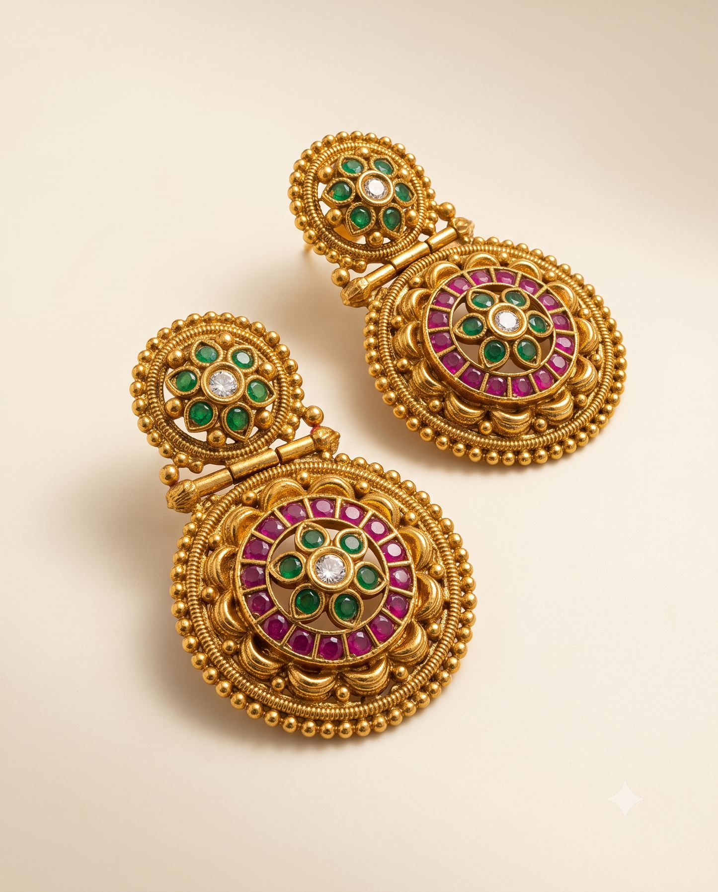 Padma Golden Earrings