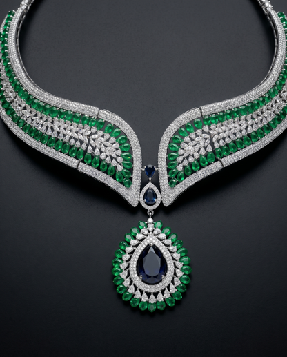 Emerald Nocture Necklace Set