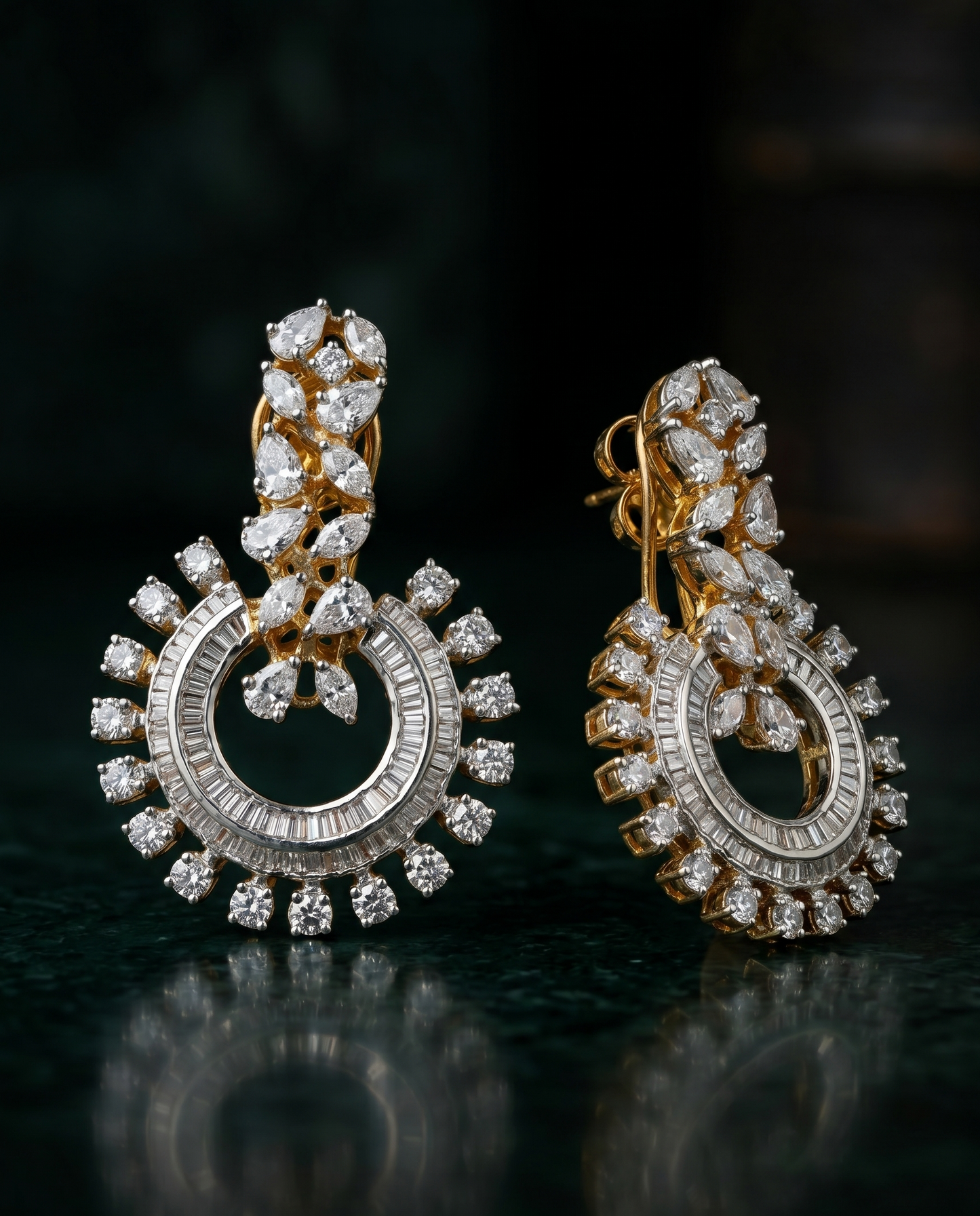 Pure Silver Sunburst Earrings