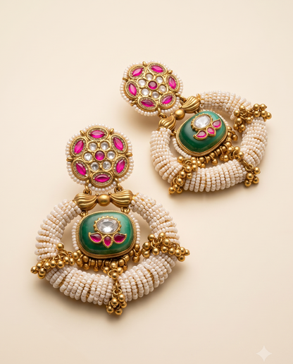 Moti Meher Jhumkas