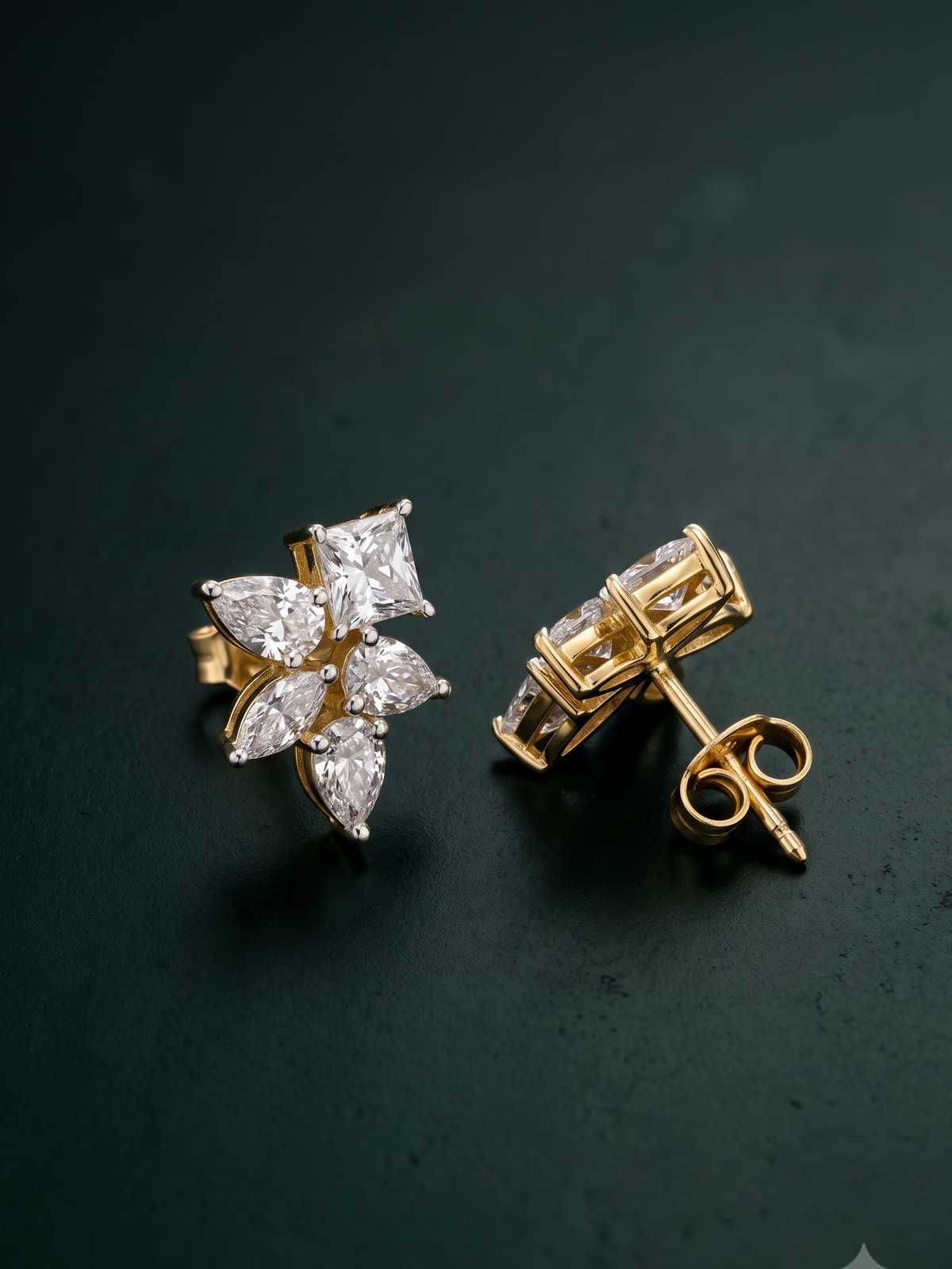 Pure Silver Delicate Daphne Studs
