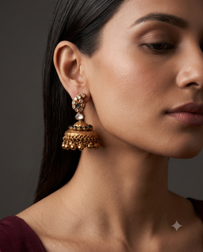 Classic Golden Jhumkas