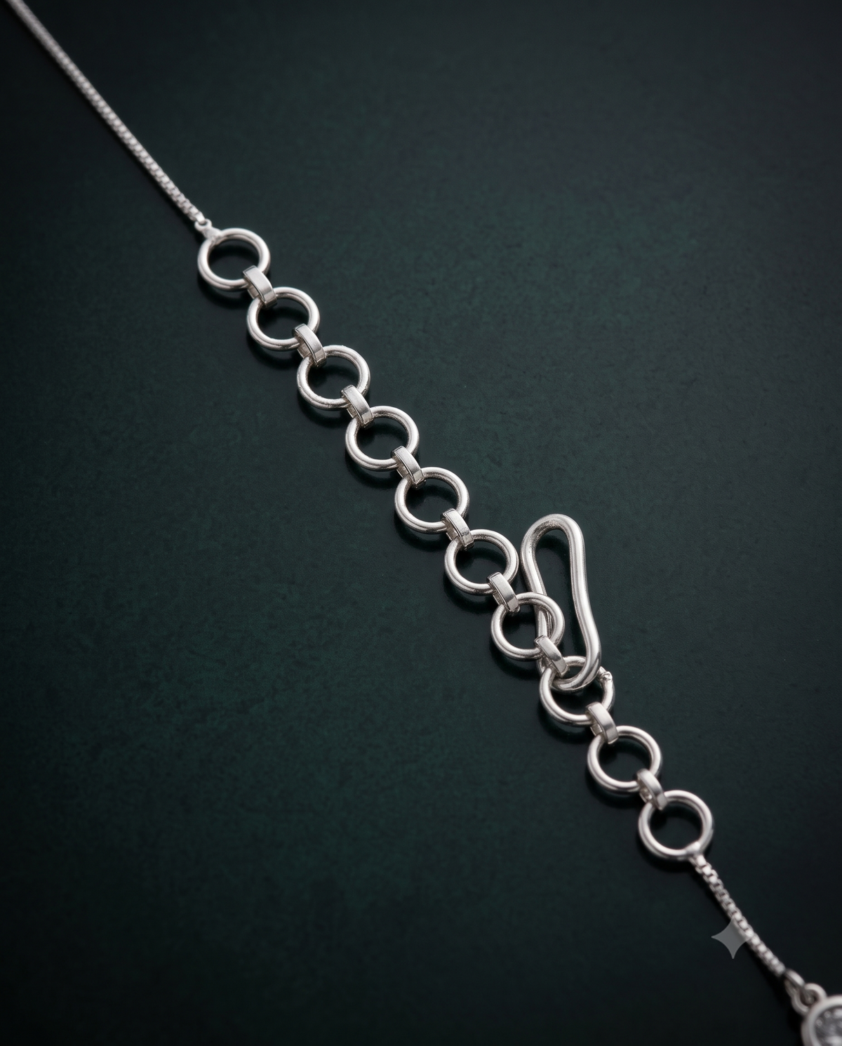 Pure SIlver Dual Chain Pendant
