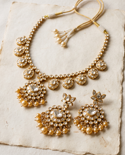 Padma Polki Necklace Set