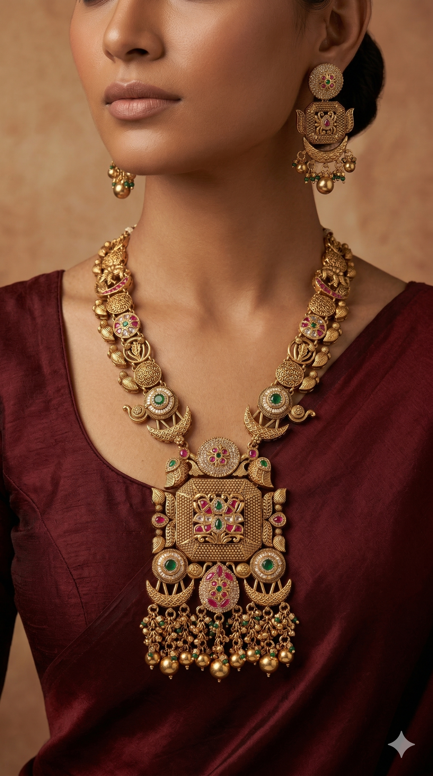 Viraya Templace Necklace Set