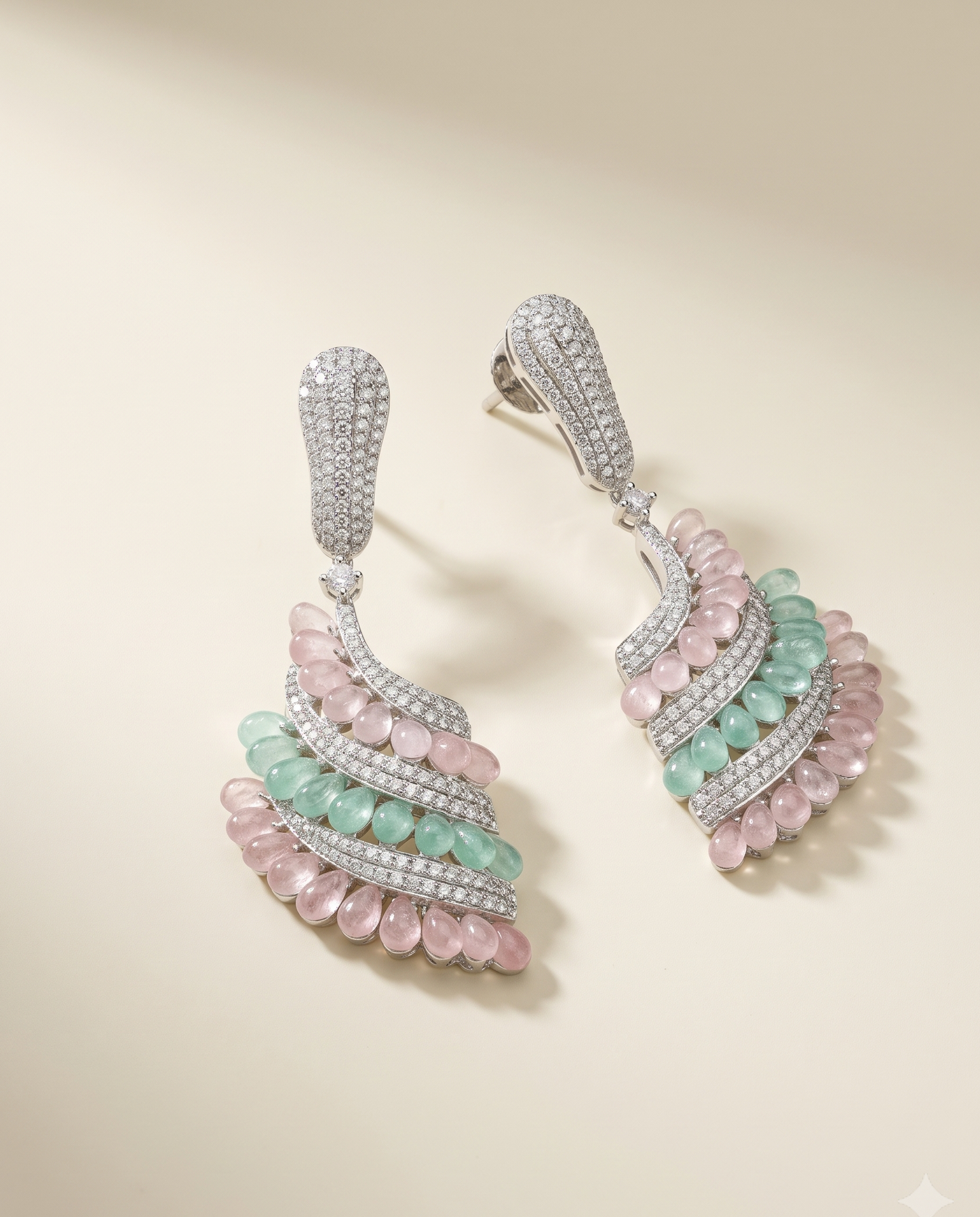 Vibrant Quartz Earrings