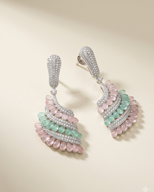 Vibrant Quartz Earrings