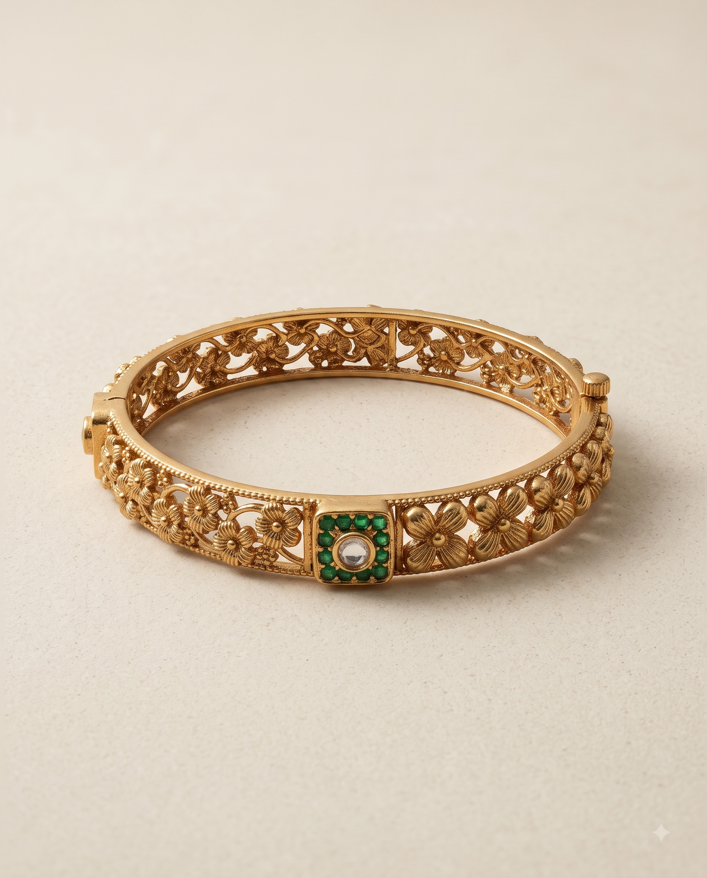 Golden Statement Kada Bracelet