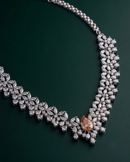 Fire Opal Marquise Necklace Set