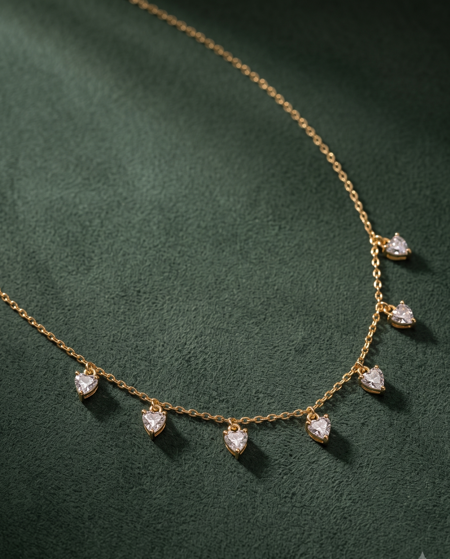 Pure Silver Delicate Heart Chain
