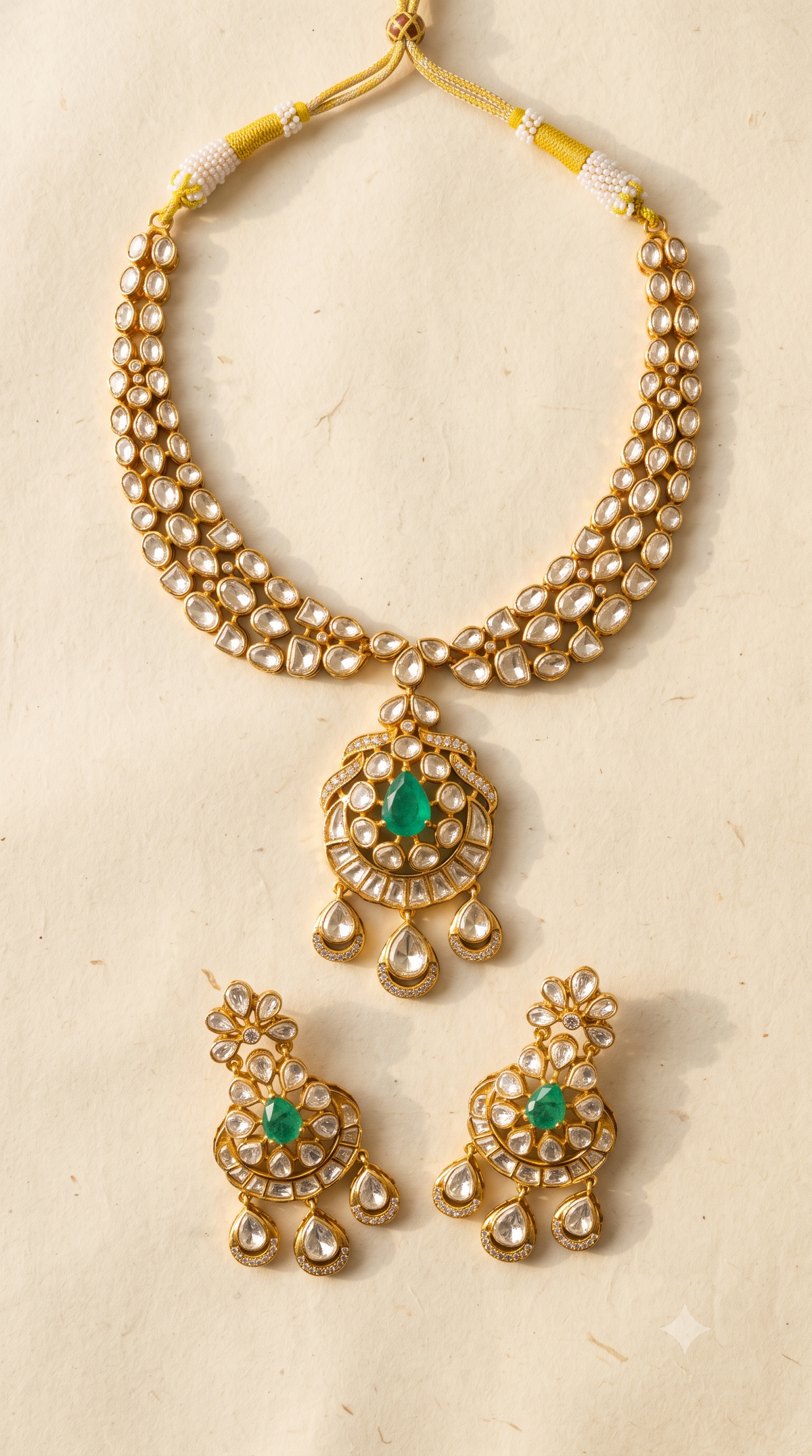 Gulnaar Polki Necklace Set