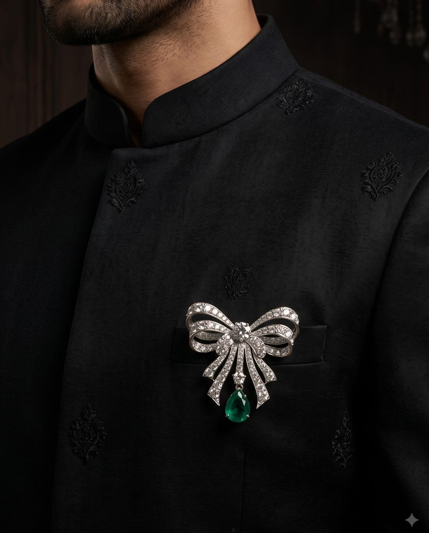 Pure Silver Eternal Bow Brooch