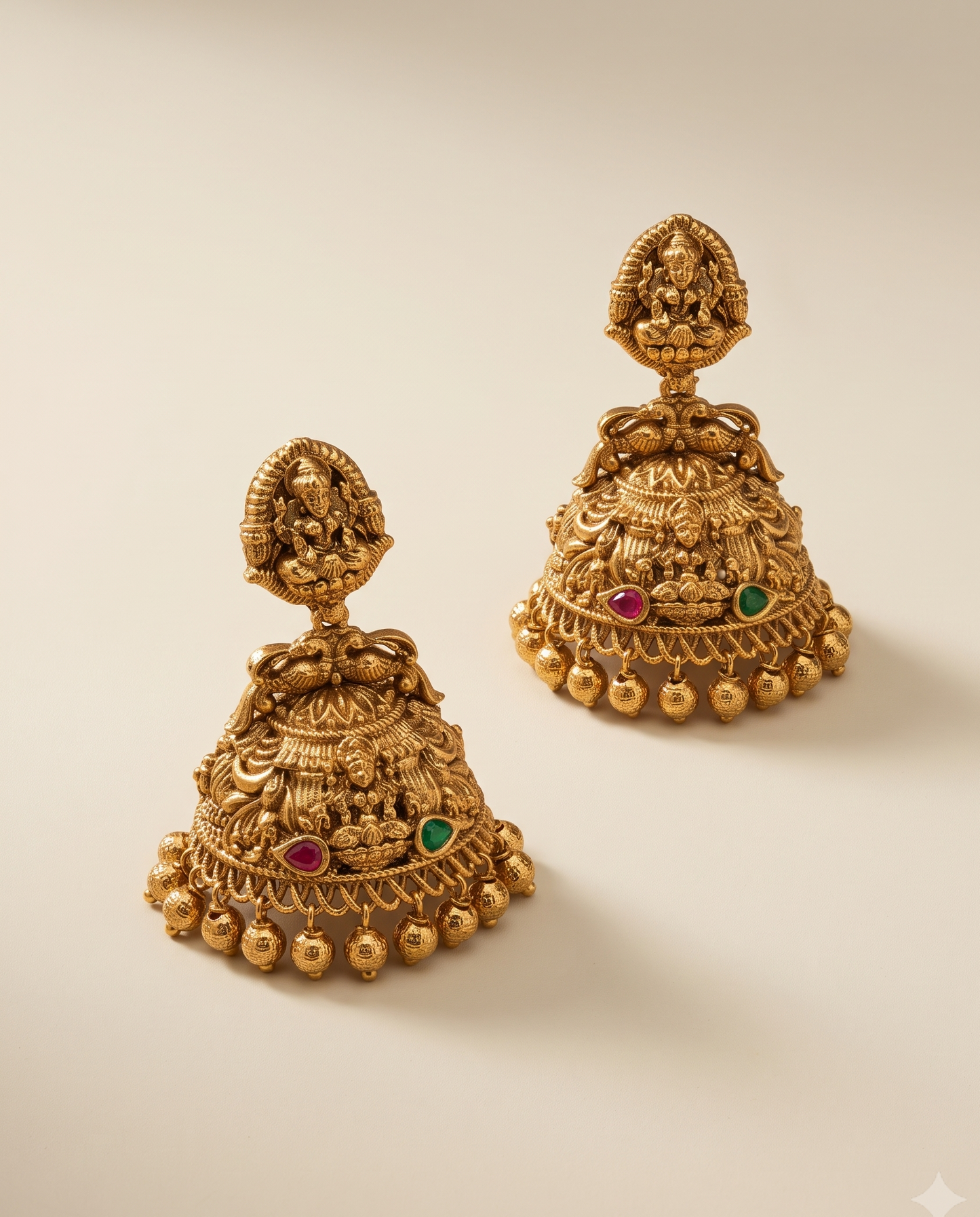 Divine Padma Jhumkas
