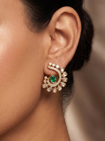 Polki Cascade Studs
