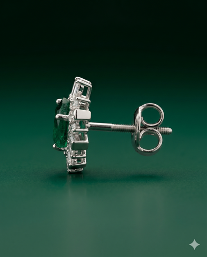 Pure Silver Starburst Studs