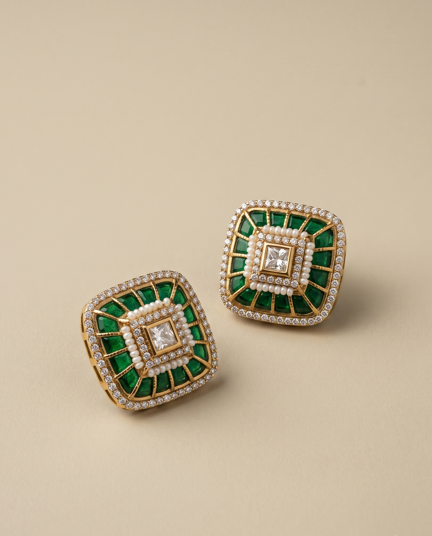Classic Meenakari Studs