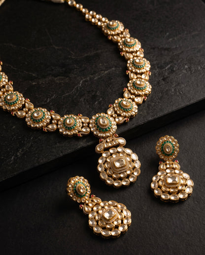 Polki Mehr Necklace Set