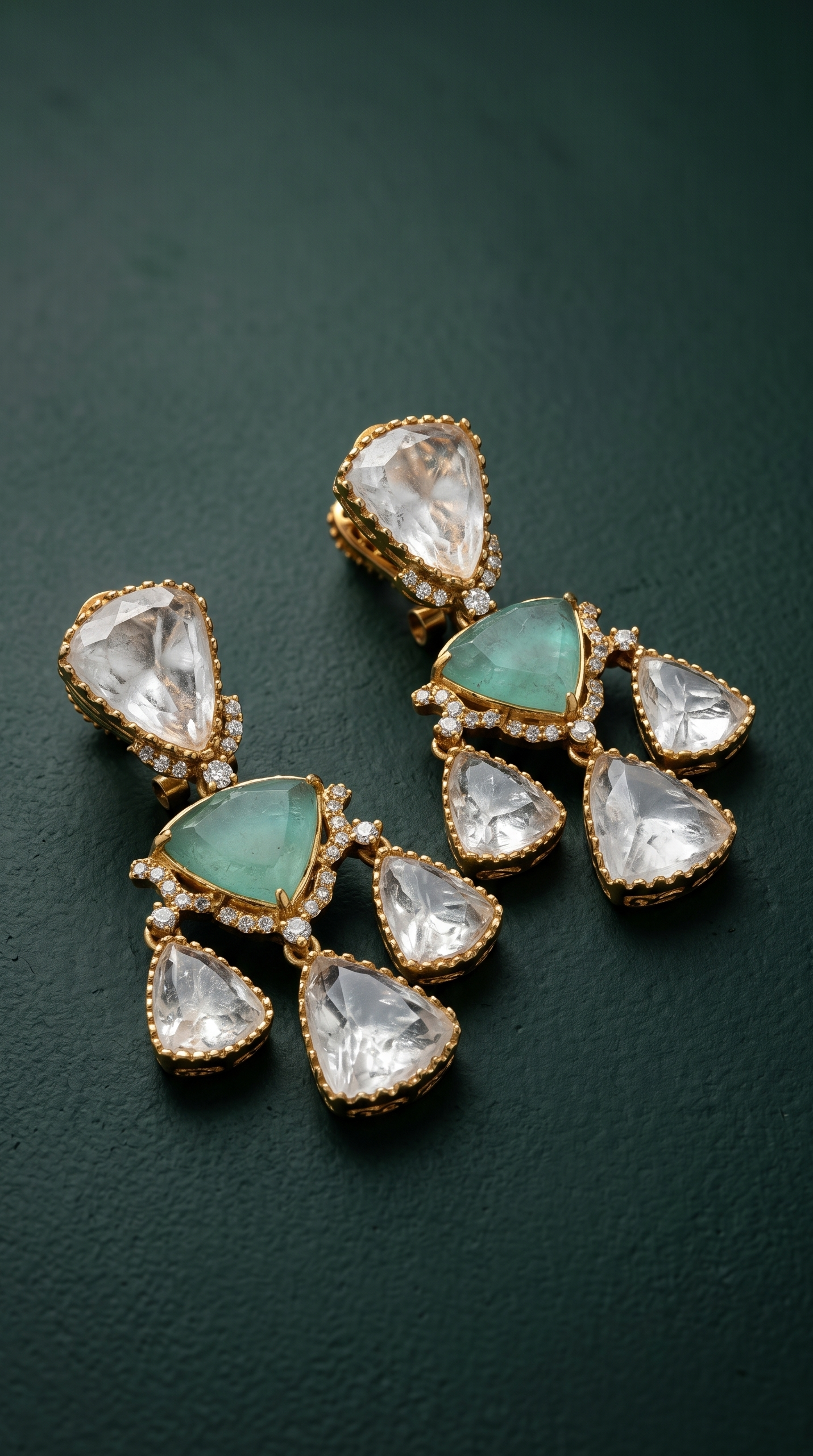 Jade Polki Earrings