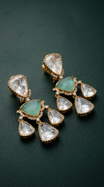 Jade Polki Earrings