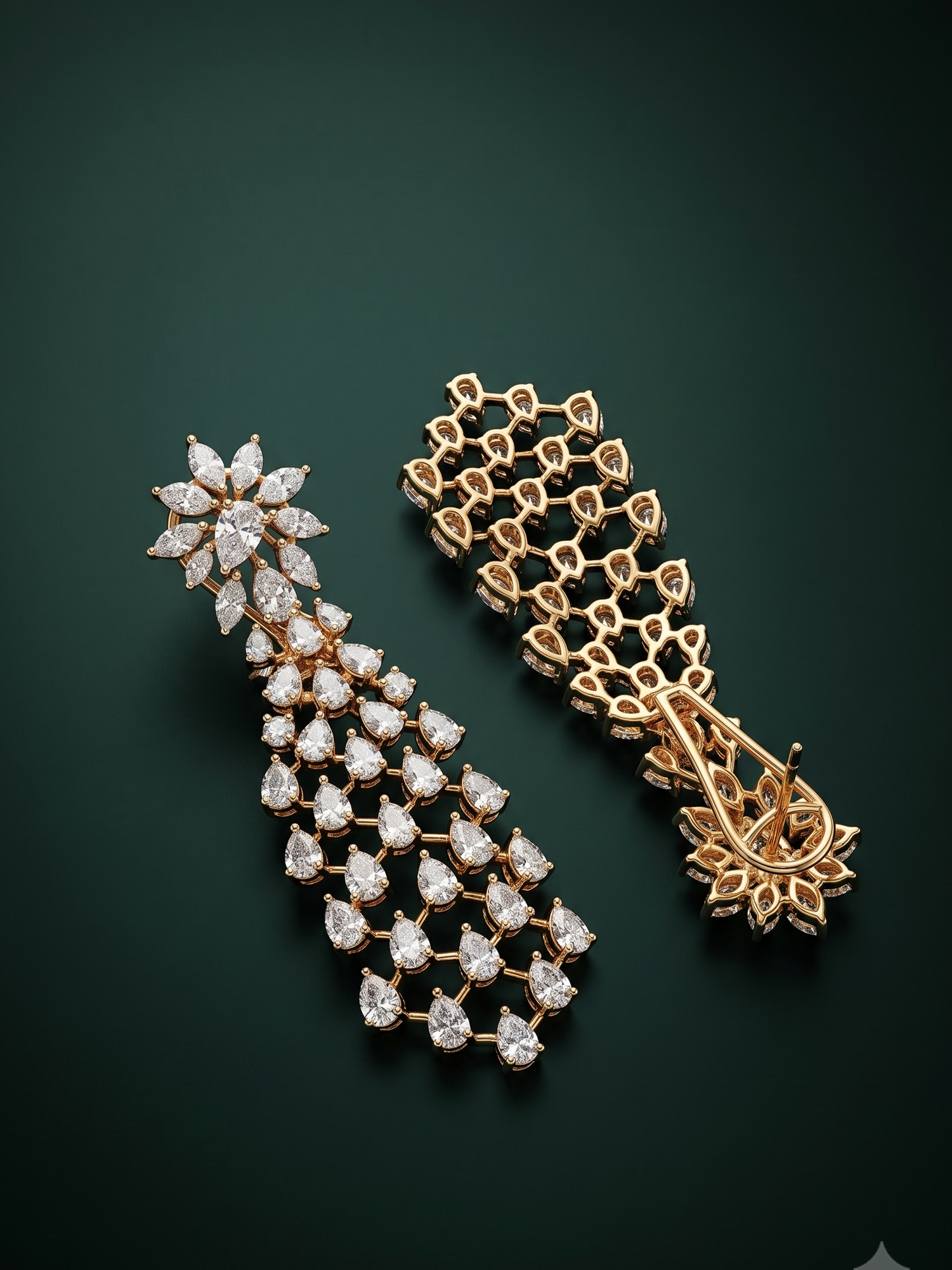 Pure Silver Celestial Bloom Earrings